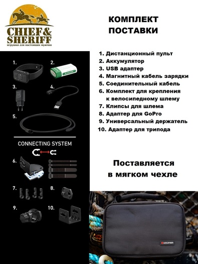 Фонарь налобный Led Lenser H19R Signature, 4000 лм, черный, 502198