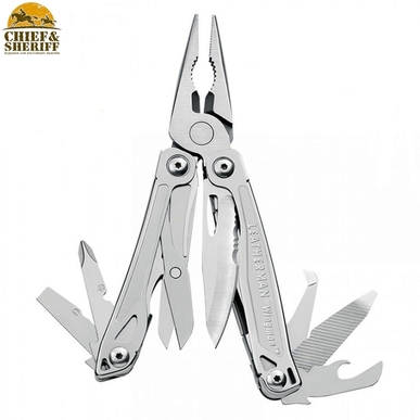 Мультитул Leatherman Wingman, серебристый, 97 мм, 14 функций, чехол нейлоновый черный M, 832523