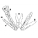 Мультитул Leatherman Style CS, 6 функций, серебристый/черный, 831245