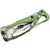 Мультитул Leatherman Skeletool Moss Green, 100 мм, 7 функций, картонная коробка, 832208