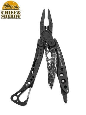 Мультитул Leatherman Skeletool, 105 мм 7 функций, black topo, 832755