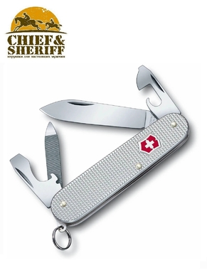 Складной нож Victorinox Cadet Alox, 0.2601.26, 84 мм, 9 функций, стальной