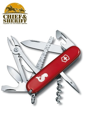 Складной нож Victorinox Angler, 1.3653.72, 91 мм, 19 функций