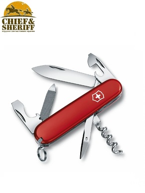 Складной нож Victorinox Sportsman, 0.3803, 84 мм, 13 функций, красный