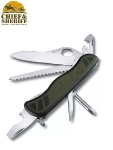 Нож складной Victorinox Swiss Soldier's Knife 08, 0.8461.MWCH, 111 мм, 10 функций, зеленый