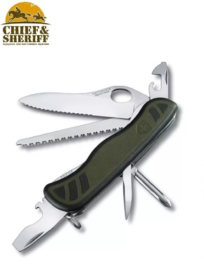 Нож складной Victorinox Swiss Soldier's Knife 08, 0.8461.MWCH, 111 мм, 10 функций, зеленый