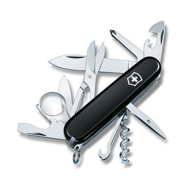 Швейцарский складной нож Victorinox Explorer, 1.6703.3, 91 мм, 17 функций, черный