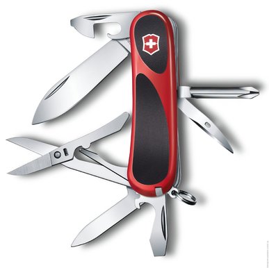 Нож складной Victorinox EvoGrip 16, 2.4903.C, 85 мм 14 функций красно-чёрный