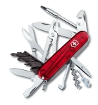 Нож складной Victorinox CyberTool 34, 1.7725.T, 91мм 34 функции, полупрозрачный красный