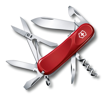 Нож складной Victorinox Evolution S14, 2.3903.SE, 85 мм 14 функций красный