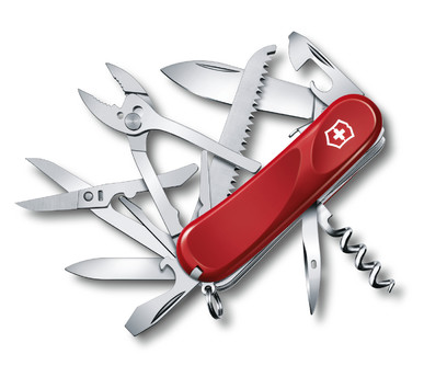 Нож складной Victorinox Evolution S52, 2.3953.SE, 85 мм 19 функций красный