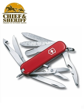Нож складной Victorinox Mini Champ, 0.6385, 58 мм 18 функций, красный