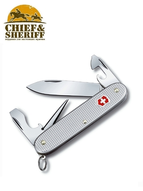 Нож складной Victorinox Pioneer Alox, 0.8201.26 , 93 мм, 8 функций, серебристый
