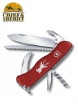 Нож складной Victorinox Hunter, 0.8573, 111 мм, 11 функций, красный