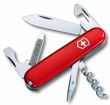 Нож складной Victorinox Sportsman, 0.3802, 84 мм, 12 функций