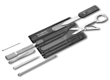 Швейцарская карта Victorinox SwissCard Classic,0.7133.T3B1, графит, блистер