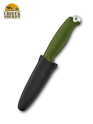 Нож Victorinox Venture, 3.0902.4, 5 функций + чехол, оливковый