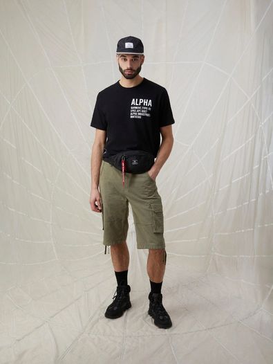 Сумка поясная Alpha Industries Crew Waist Bag, black