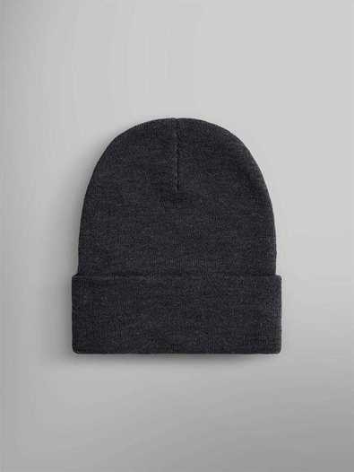 Шапка Alpha Industries Essential Beanie, dark charcoal