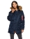 Куртка аляска женская Alpha Industries N-3B W Parka, blue-orange