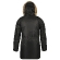 Куртка аляска женская Alpha Industries N-3B W Parka, black-orange, натуральный мех