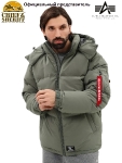 Парка пуховая Alpha Industries Puffer parka, field grey