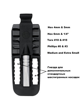 Набор бит Leatherman с битодержателем Removable Bit Driver, 931012