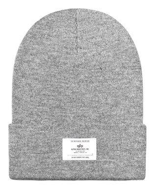 Шапка Alpha Industries Essential Beanie, medium charcoal
