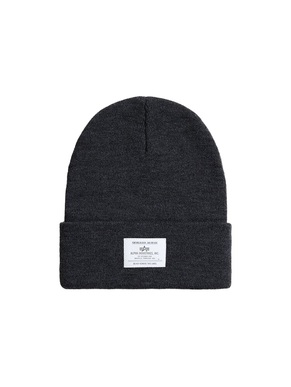 Шапка Alpha Industries Essential Beanie, dark charcoal