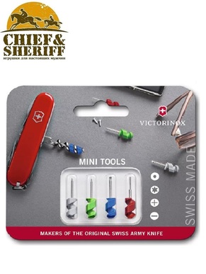 Набор отверток Victorinox Mini Tools + булавка, 2.1201.4 + А.3645