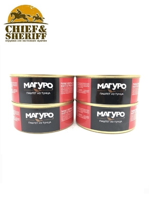 Паштет из тунца "Парус", МАГУРО, 4 X 90 гр.