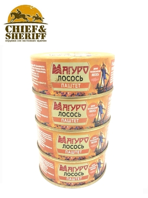 Паштет из лосося, МАГУРО, 4 X 90 гр.
