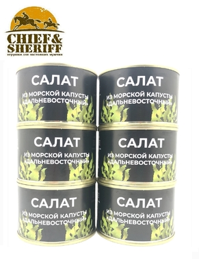 Салат из морской капусты "Дальневосточный", Fish team, 6 X 220 гр