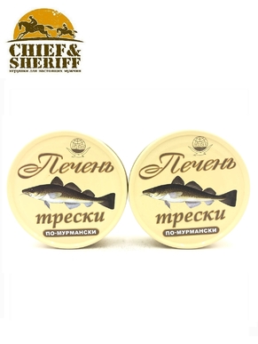 Печень трески по-мурмански, из свежего сырья, Архангельский траловый флот, 2 X 230 гр.
