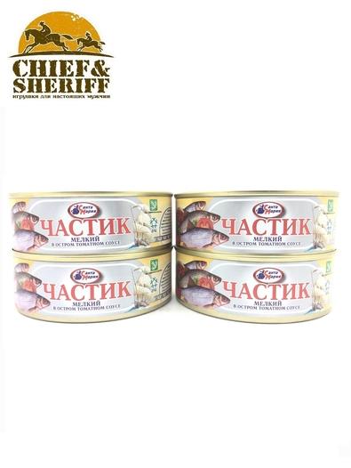 Частик мелкий в остром томатном соусе, Санта Мария, 4 X 230 г