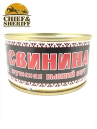 Свинина тушеная высший сорт, Балтийская охота, 4 x 325 г