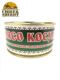 Мясо косули тушеное с можжевельником и розмарином, Балтийская охота, 4 x 325 г