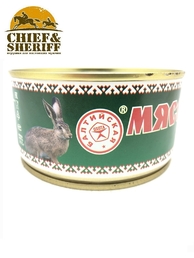 Мясо кролика тушеное, Балтийская охота, 4 x 325 г