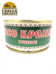 Мясо кролика тушеное, Балтийская охота, 4 x 325 г