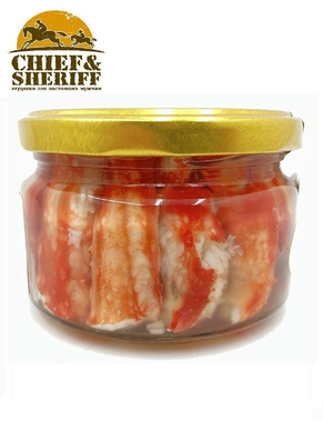 Мясо краба премиум, первая фаланга, Морская палитра, 230 гр