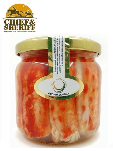 Мясо краба премиум, первая фаланга, Морская палитра, 380 гр