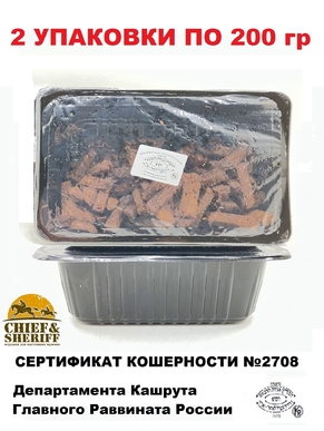 Кошерные сухарики пшенично-ржаные, с чесноком, Эльйон, 2 x 200 гр.