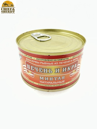 Печень и икра минтая натуральная из свежего сырья, Северпродукт, 2 X 220 гр