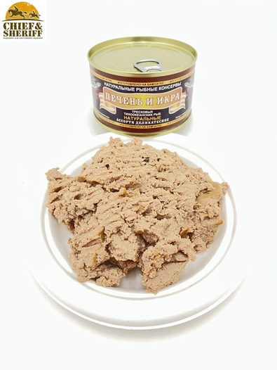 Печень и икра тресковых рыб из свежего сырья, Северпродукт, 2 X 210 гр