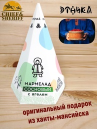 Мармелад "Чум" сосновый с ягелем. Этника, 3 X 120 гр