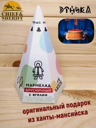 Мармелад "Чум" брусничный с ягелем, Этника, 3 X 120 гр