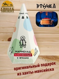 Мармелад "Чум" клюквенный с ягелем. Этника, 3 X 120 гр