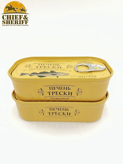 Печень трески натуральная, из охлажденного сырья, КАМЧАТТРАЛФЛОТ, 2 X 120 гр.