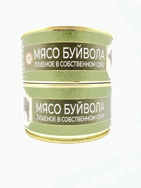 Мясо буйвола тушеное, Балтийская охота, 2 X 325 г