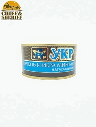 Печень и икра минтая, Устькамчатрыба, 2 X 180 гр